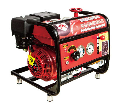 Hand lift mobile fire pump set